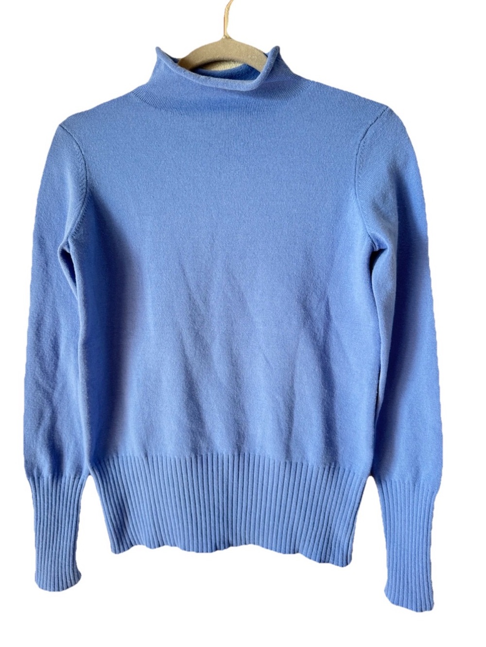 VTG! French Connection Periwinkle Mock Neck Sweater. Size S
